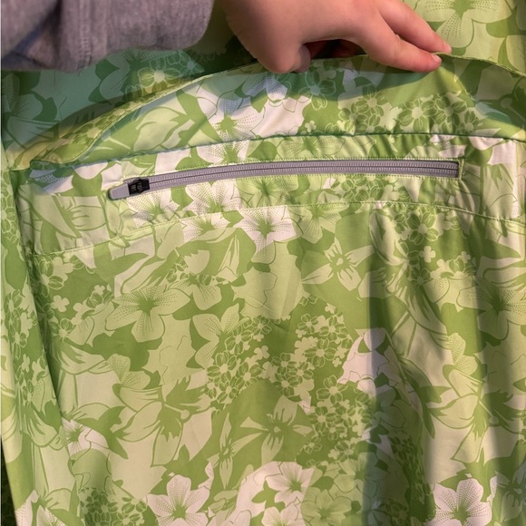 RARE Puma Golf Tournament Lightweight Green & White Floral Jacket - Picture 4 of 14